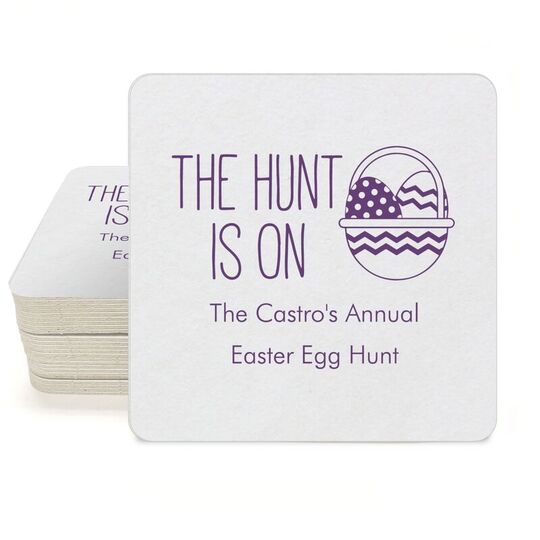 The Hunt Is On Square Coasters